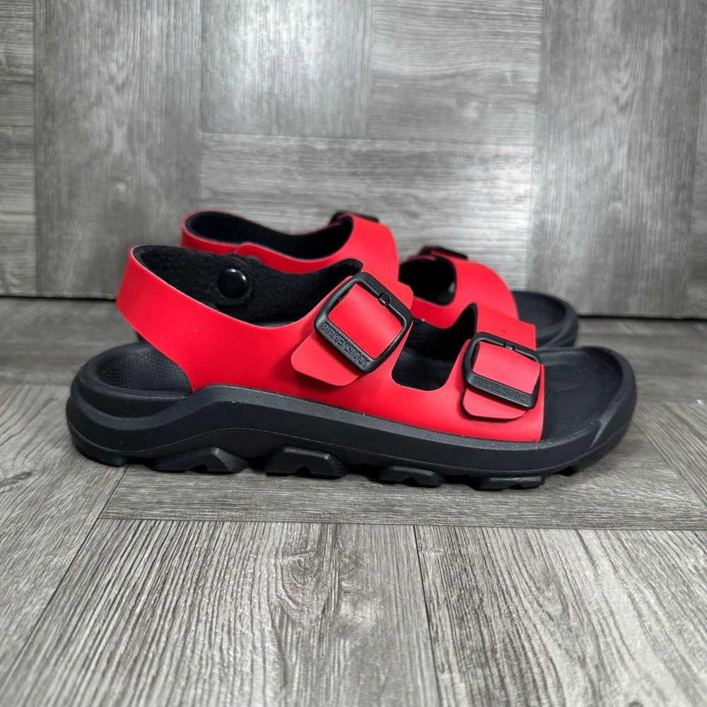 Birkenstock Mogami Sandals Kids 1Y Red Black Waterproof Active Outdoor NEW